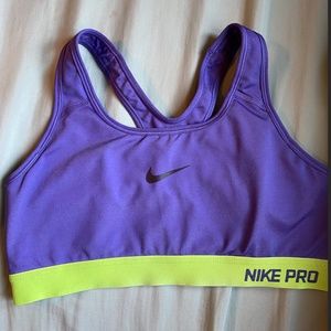 Nike Purple Dry Fit Sports Bra